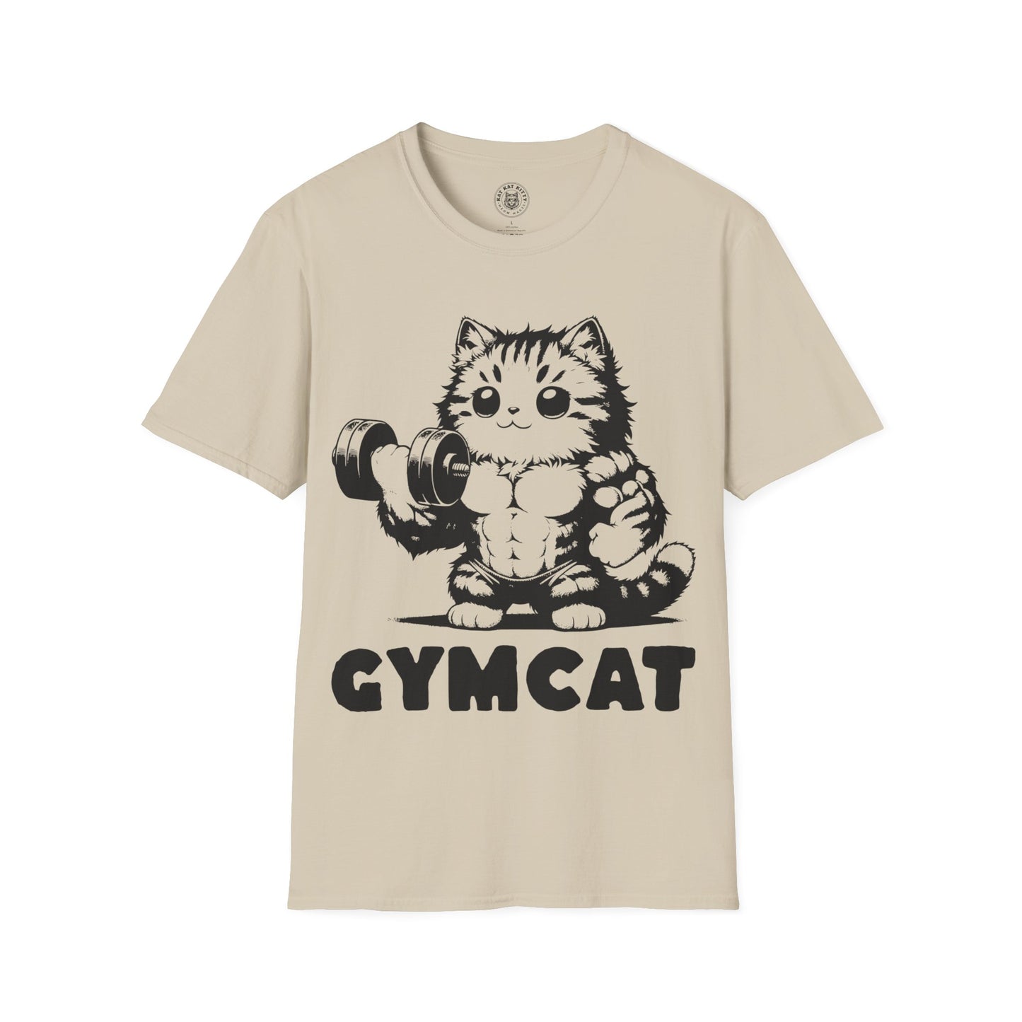 Gymcat Black Cat - Unisex Cat Graphic Tees | Graphic T Shirts