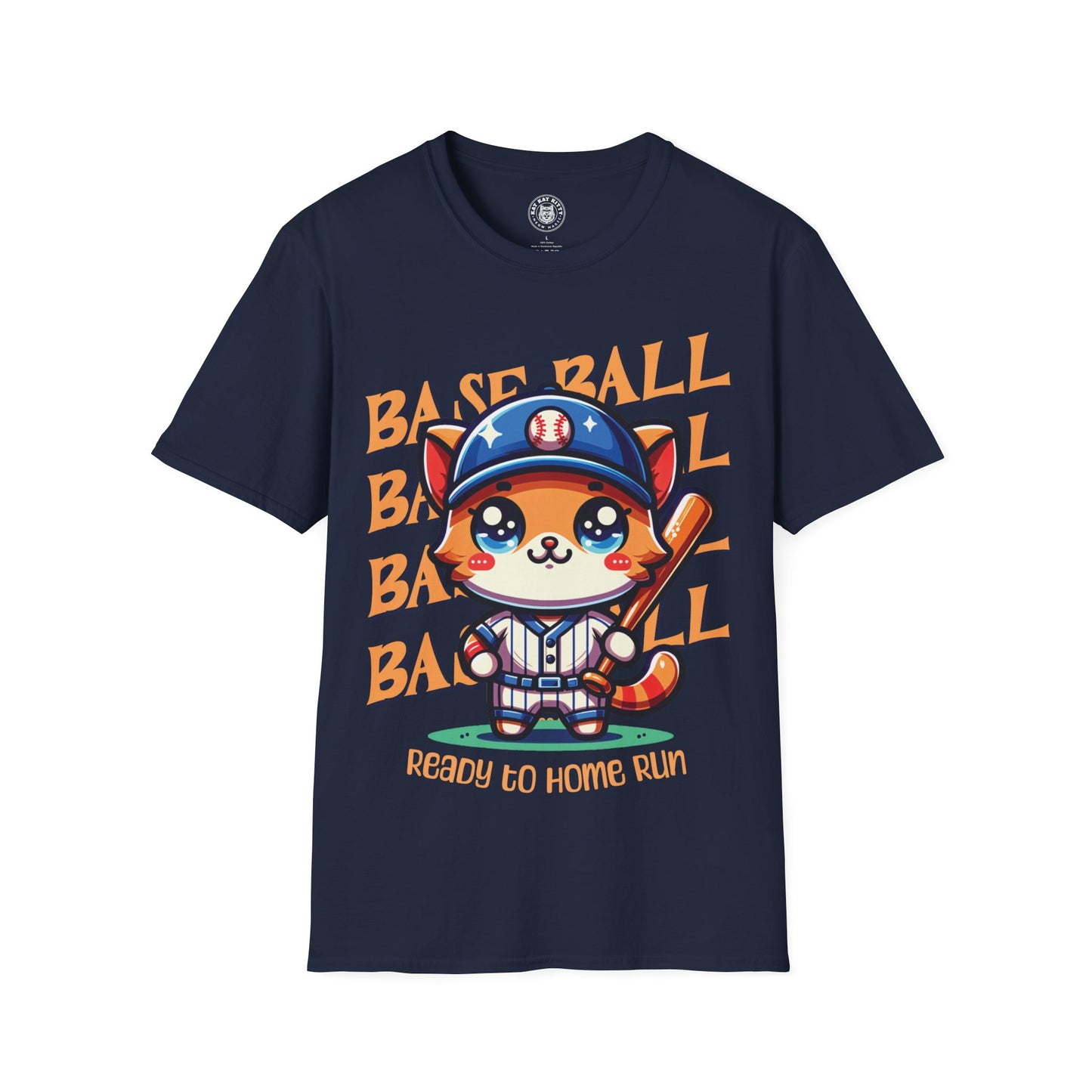 Baseball Cat - Unisex Cat Graphic Tees | Graphic T Shirts