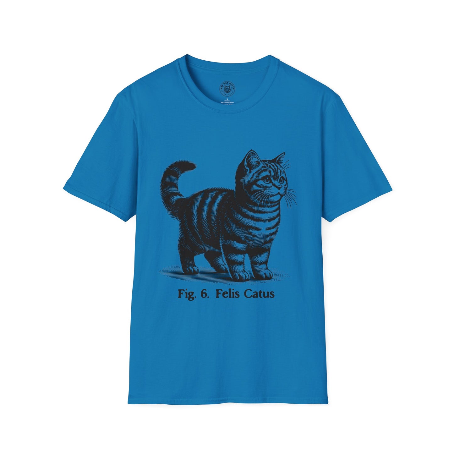 Cat Antique Scientific Drawing - Unisex Cat Graphic Tees | Graphic T Shirts