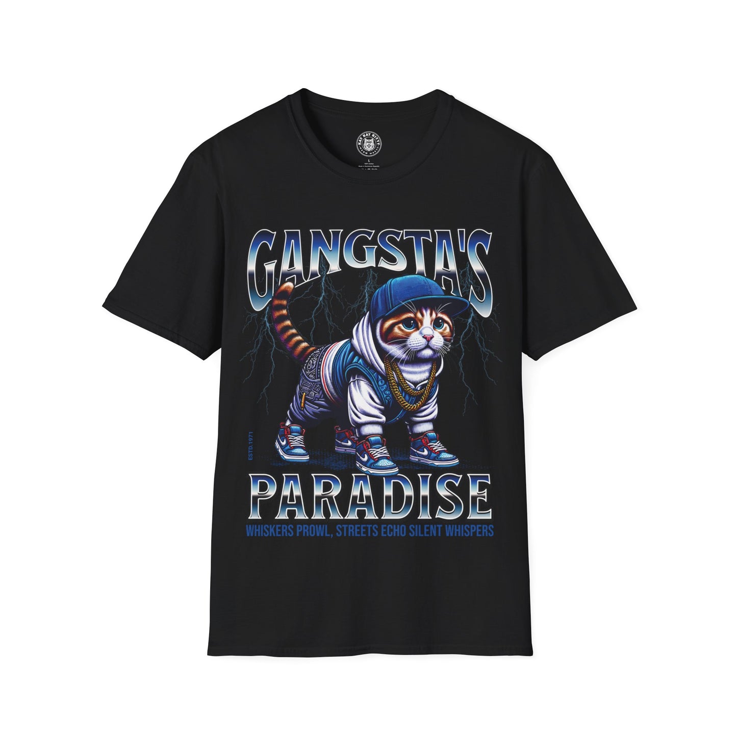 Gangsta´s Paradise - Unisex Cat Graphic Tees | Graphic T Shirts