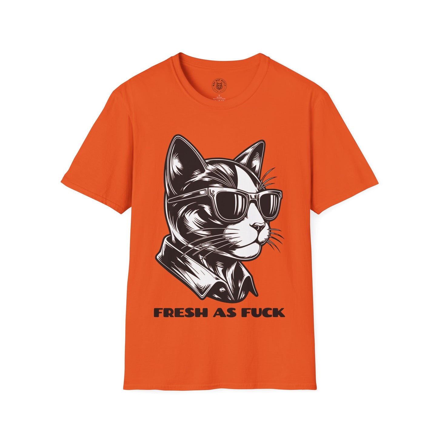 Fresh As Fuck - Unisex Cat Graphic Tees | Graphic T Shirts