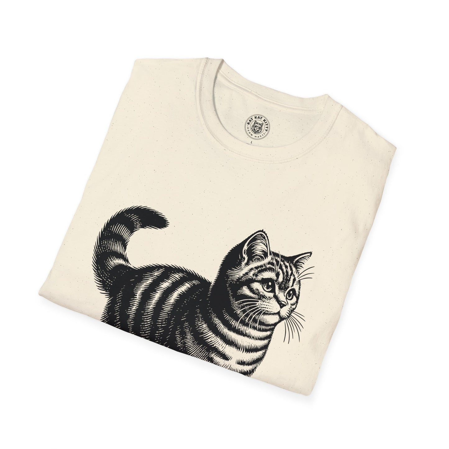 Cat Antique Scientific Drawing - Unisex Cat Graphic Tees | Graphic T Shirts