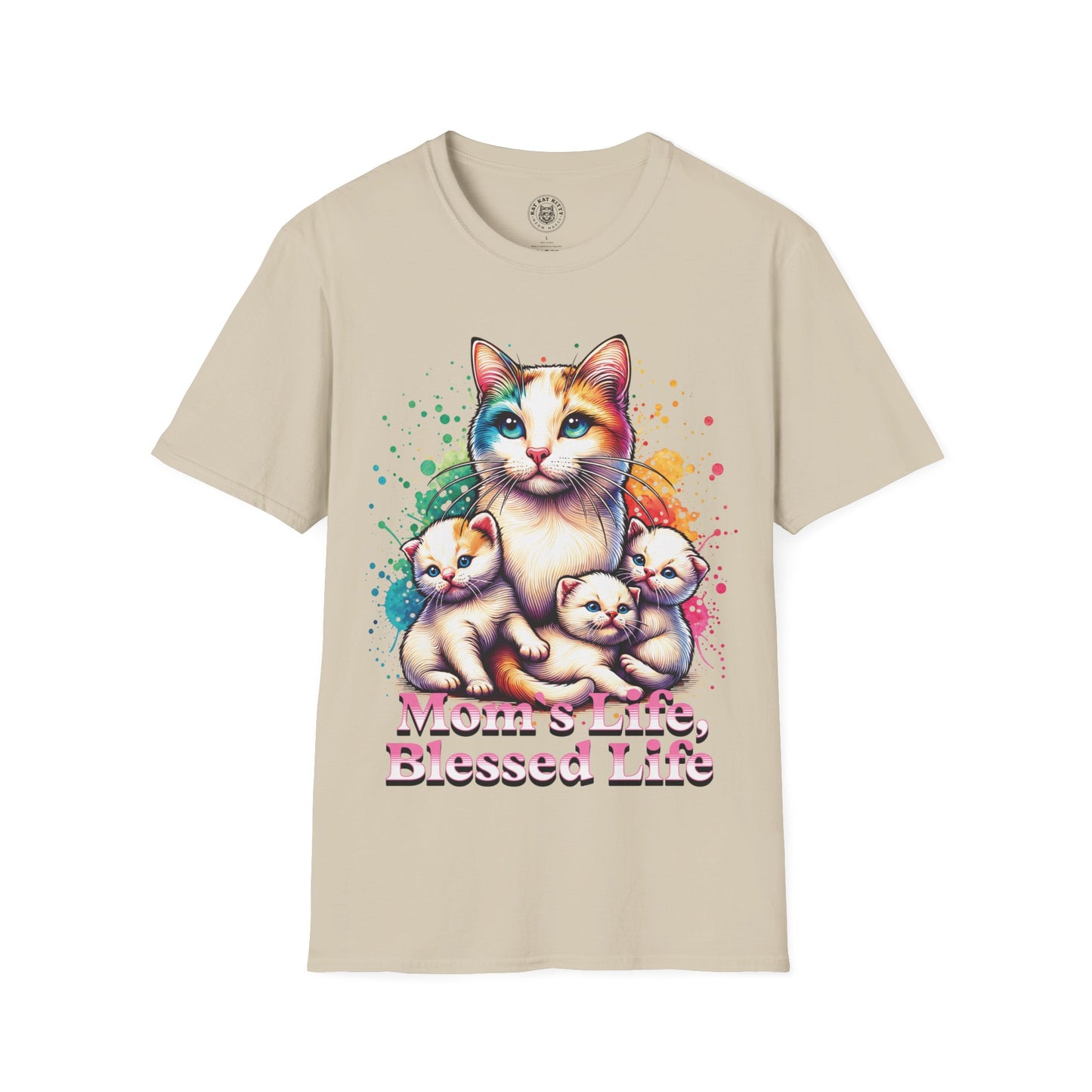 Mom´s Life Blessed Life - Unisex Cat Graphic Tees | Graphic T Shirts