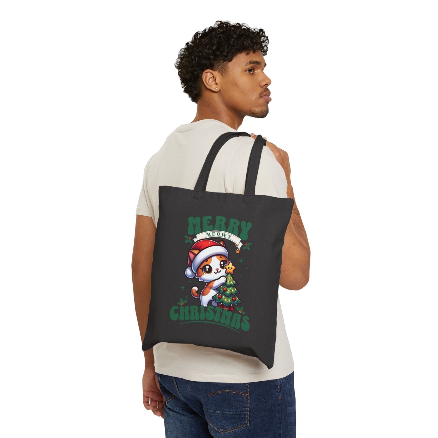 Merry Meowy Christmas - Cat Tote Bag