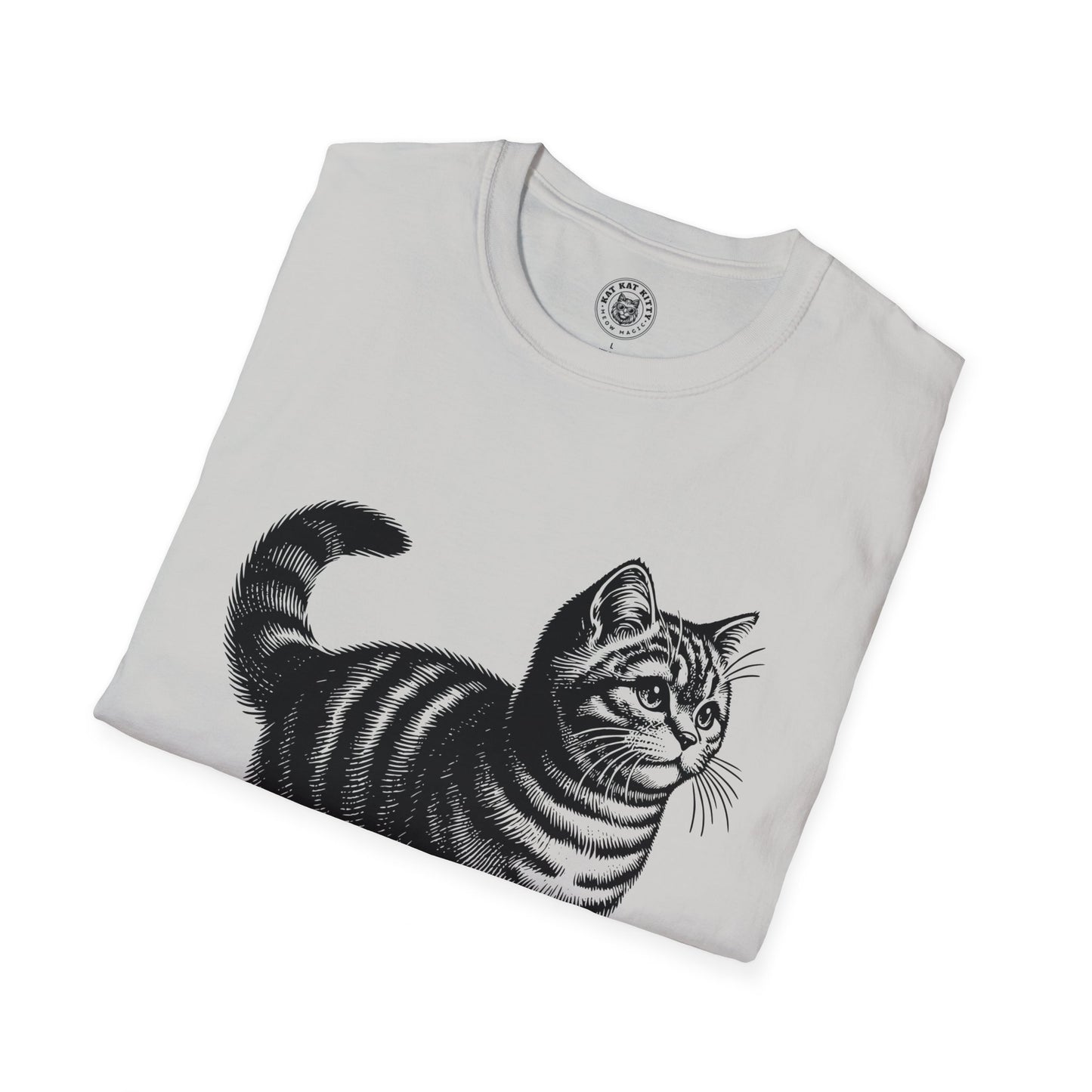 Cat Antique Scientific Drawing - Unisex Cat Graphic Tees | Graphic T Shirts