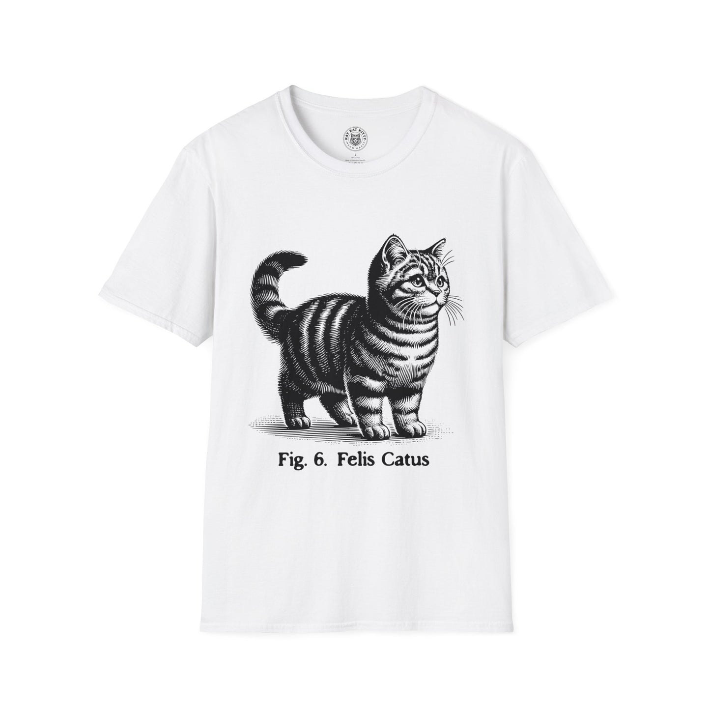 Cat Antique Scientific Drawing - Unisex Cat Graphic Tees | Graphic T Shirts