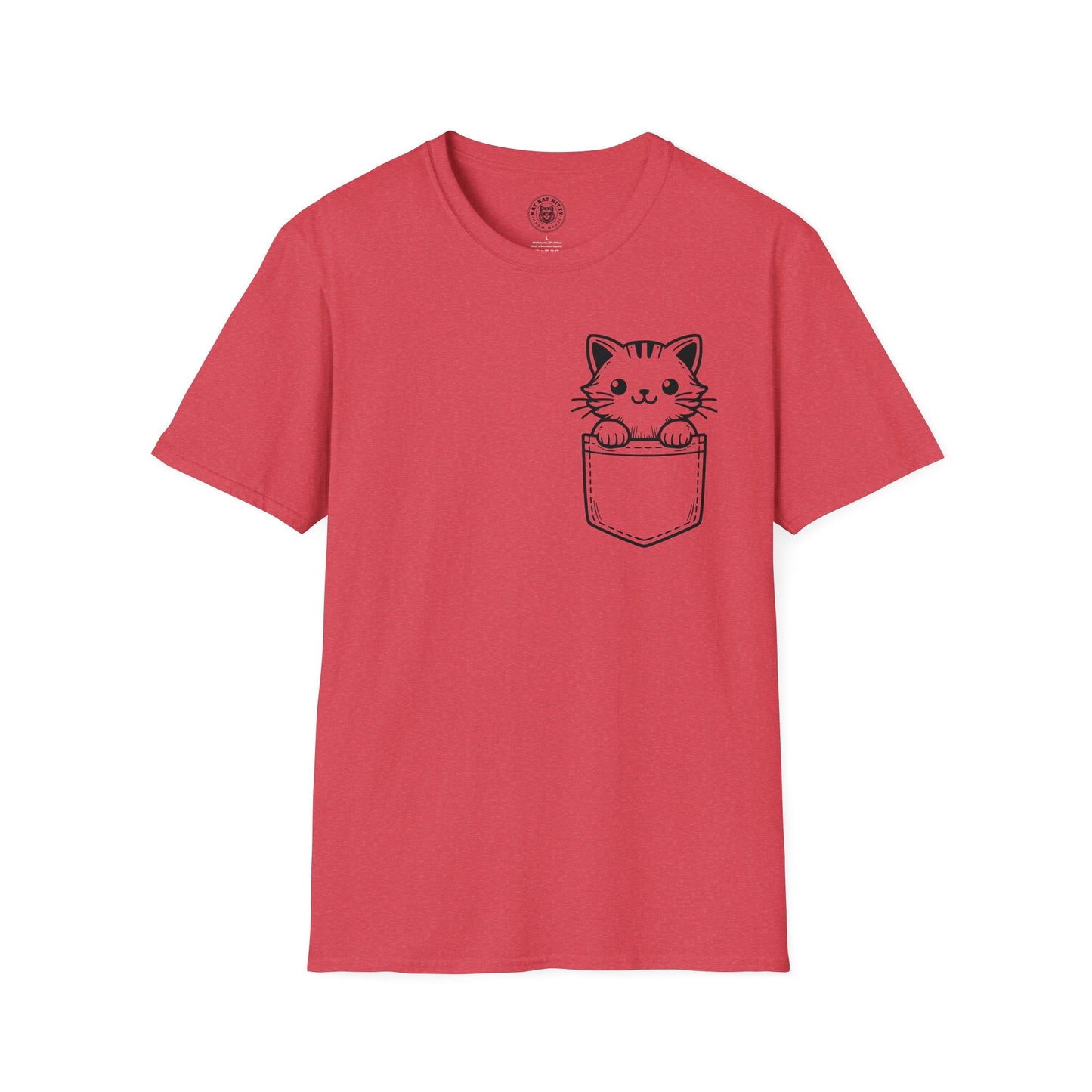 Cat In Pocket 1 - Unisex Cat Graphic Tees | Graphic T Shirts