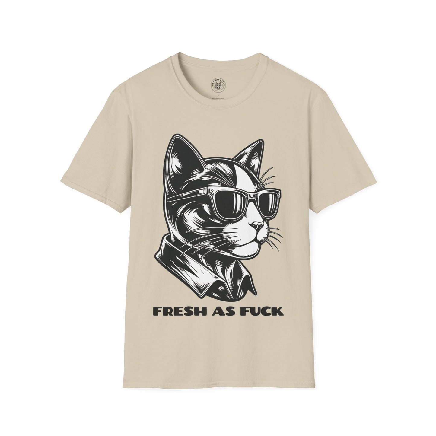 Fresh As Fuck - Unisex Cat Graphic Tees | Graphic T Shirts