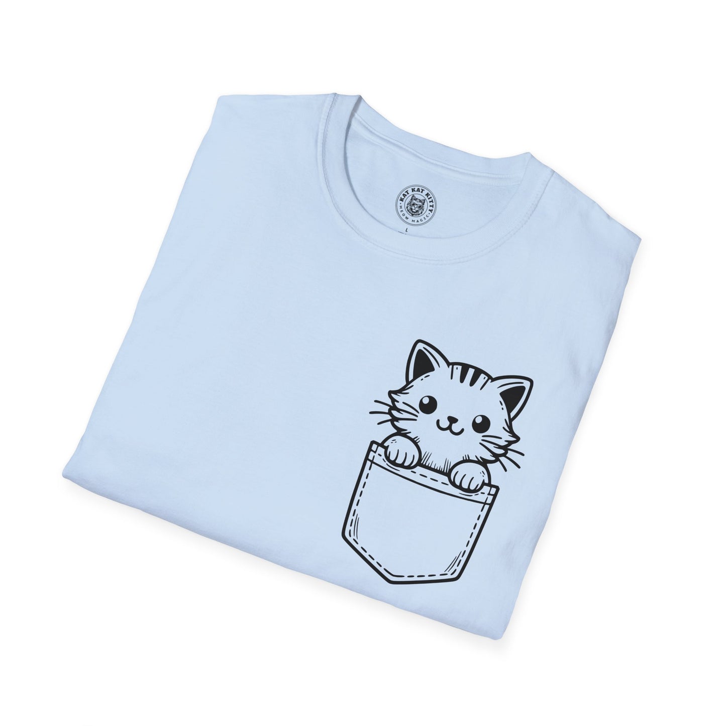 Cat In Pocket 1 - Unisex Cat Graphic Tees | Graphic T Shirts