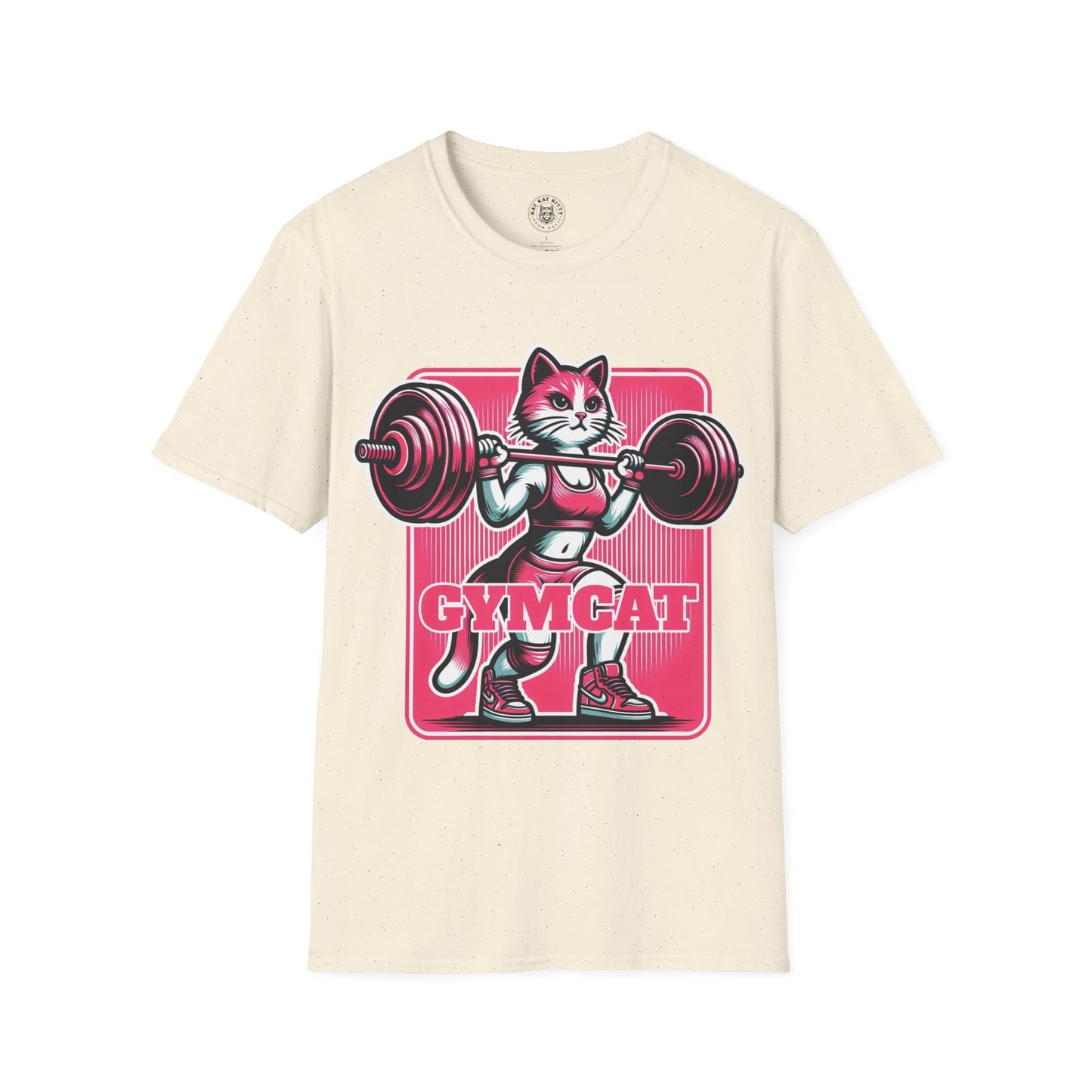 Gymcat Pink Cat - Unisex Cat Graphic Tees | Graphic T Shirts