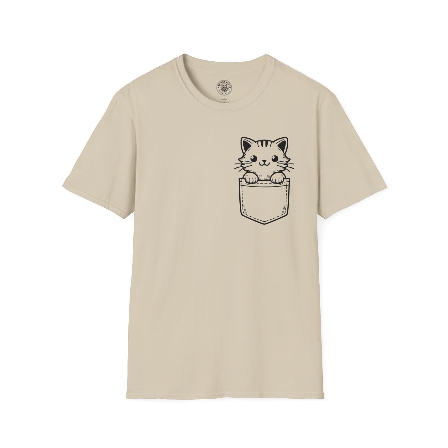 Cat In Pocket 1 - Unisex Cat Graphic Tees | Graphic T Shirts
