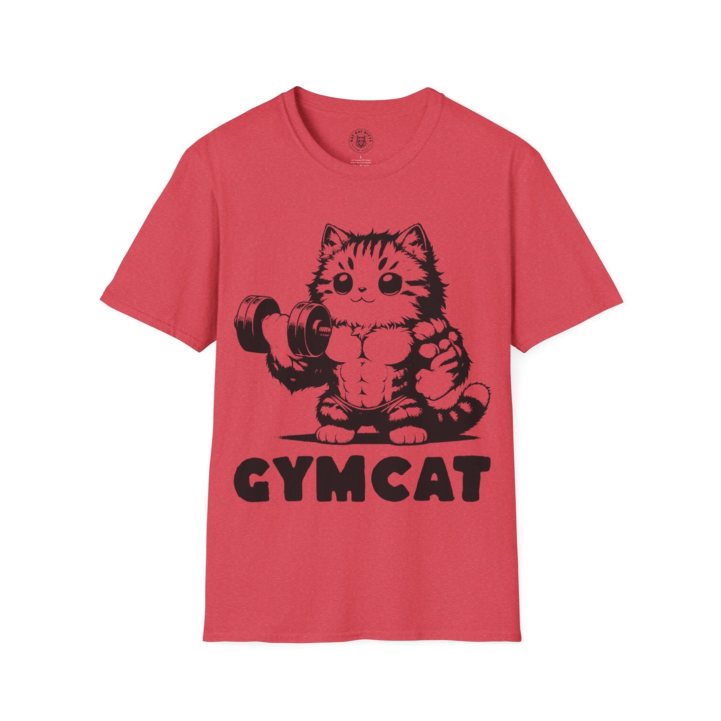 Gymcat Black Cat - Unisex Cat Graphic Tees | Graphic T Shirts