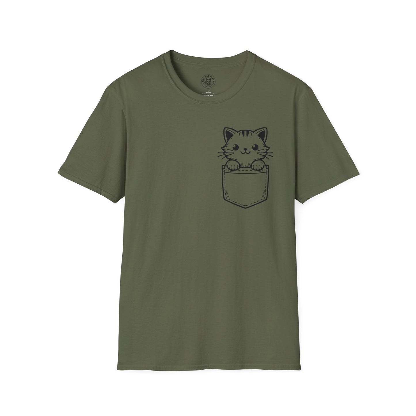 Cat In Pocket 1 - Unisex Cat Graphic Tees | Graphic T Shirts