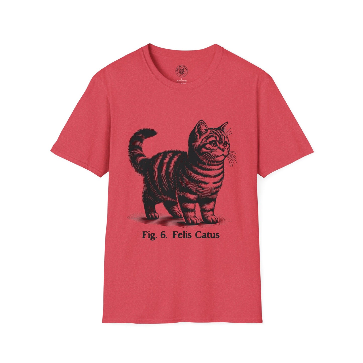 Cat Antique Scientific Drawing - Unisex Cat Graphic Tees | Graphic T Shirts
