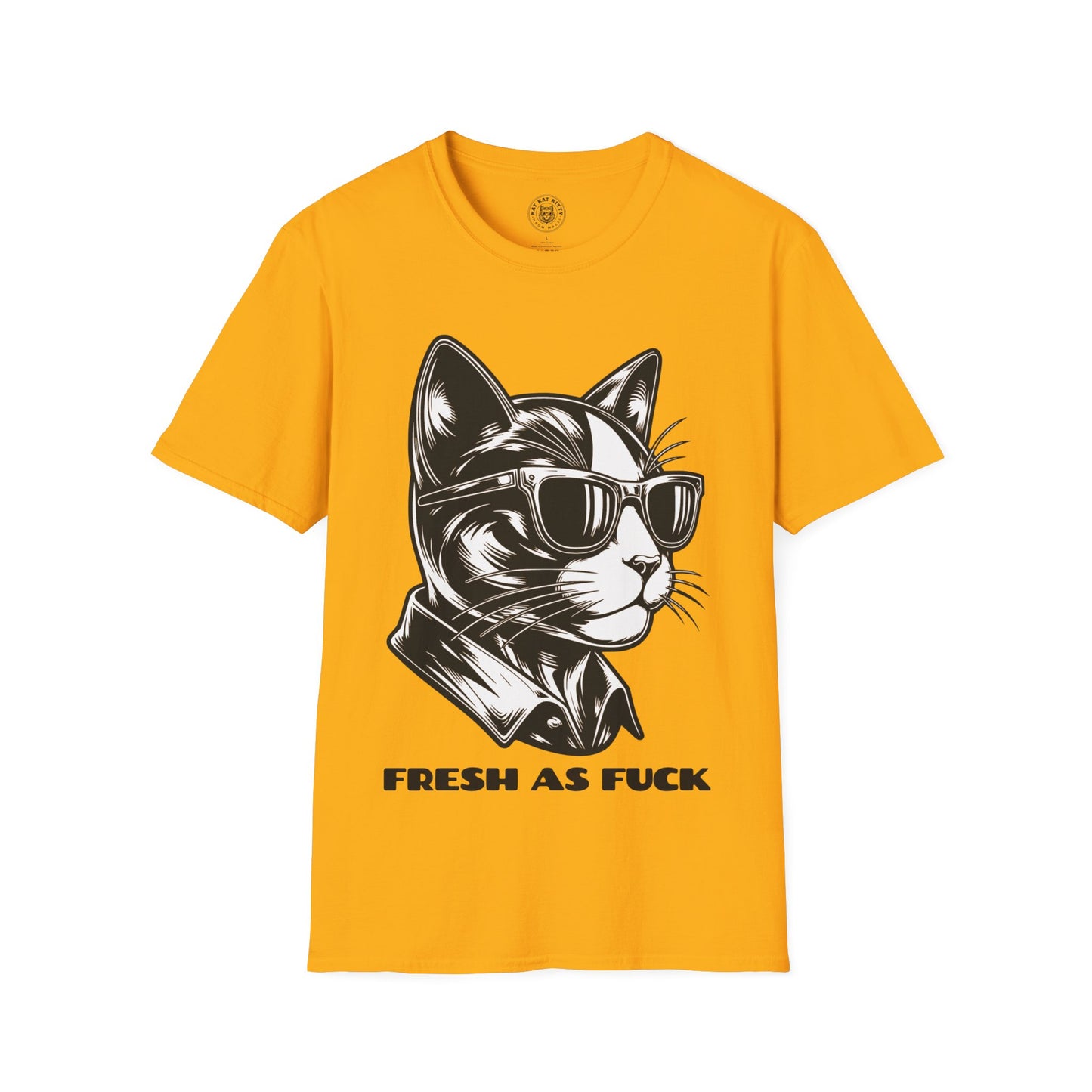 Fresh As Fuck - Unisex Cat Graphic Tees | Graphic T Shirts