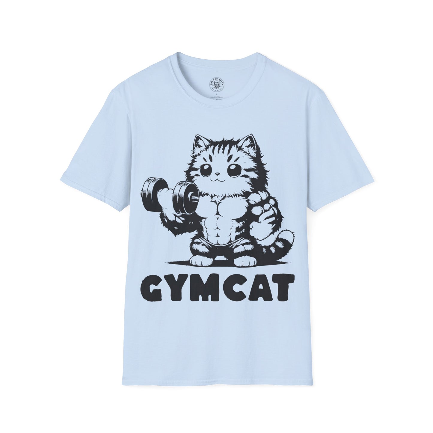 Gymcat Black Cat - Unisex Cat Graphic Tees | Graphic T Shirts