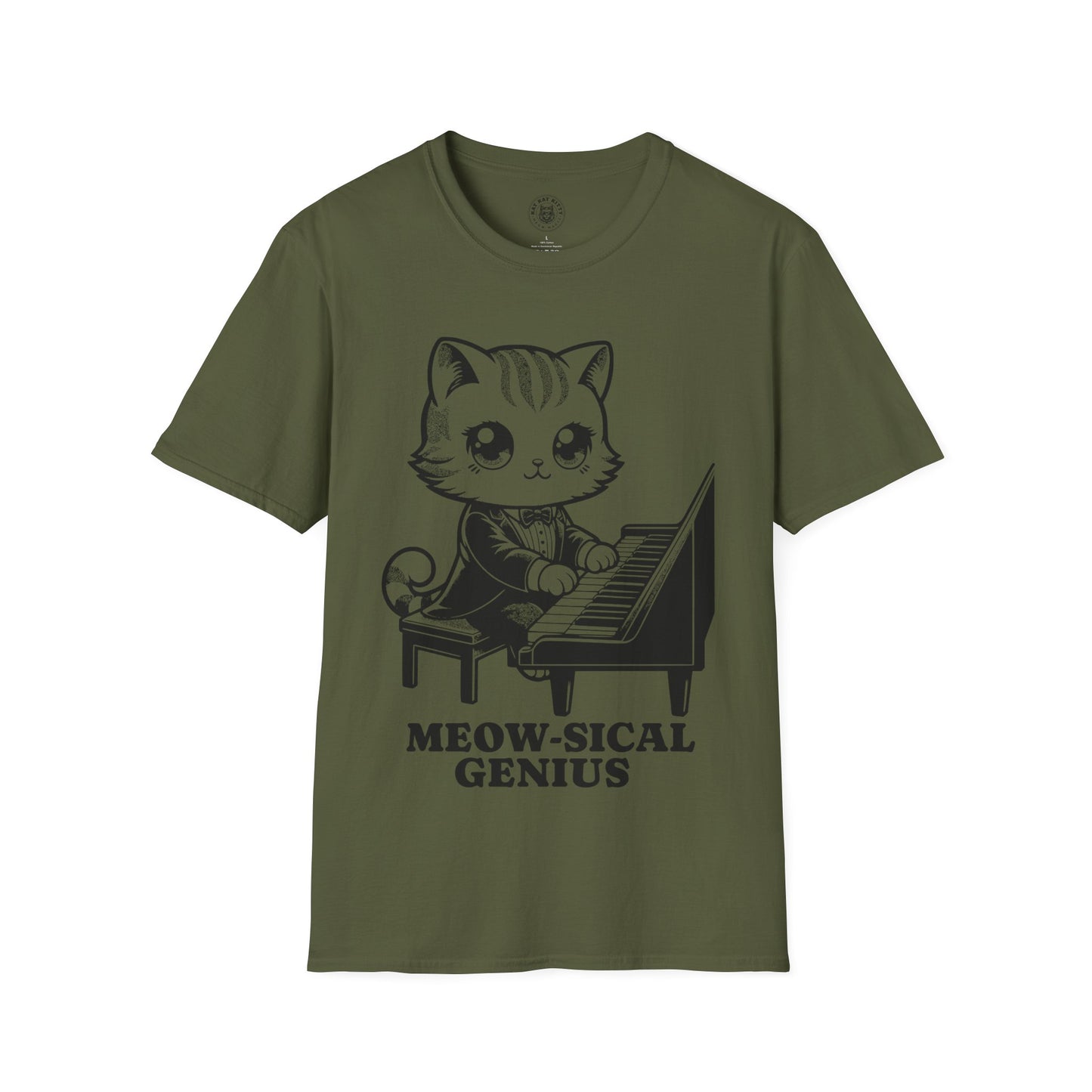 Meow-sical Genious - Unisex Cat Graphic Tees | Graphic T Shirts