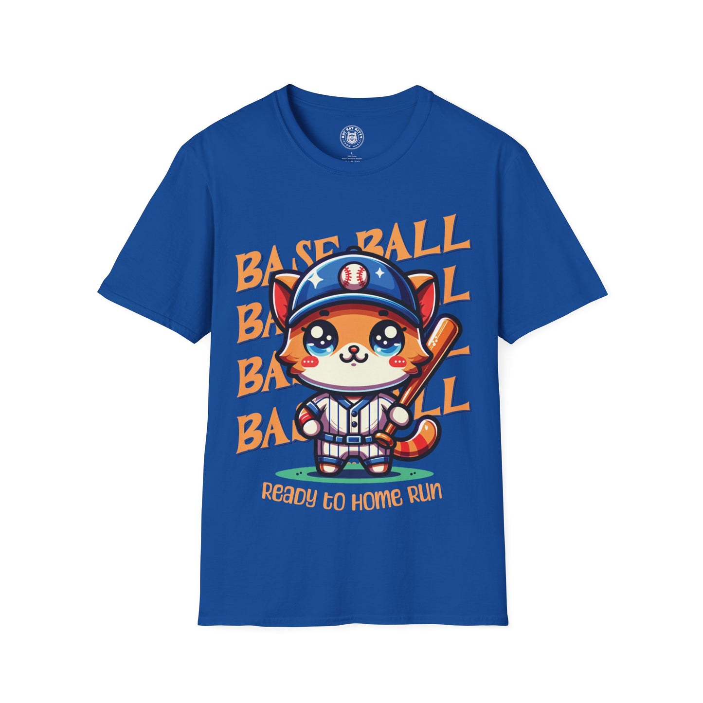 Baseball Cat - Unisex Cat Graphic Tees | Graphic T Shirts