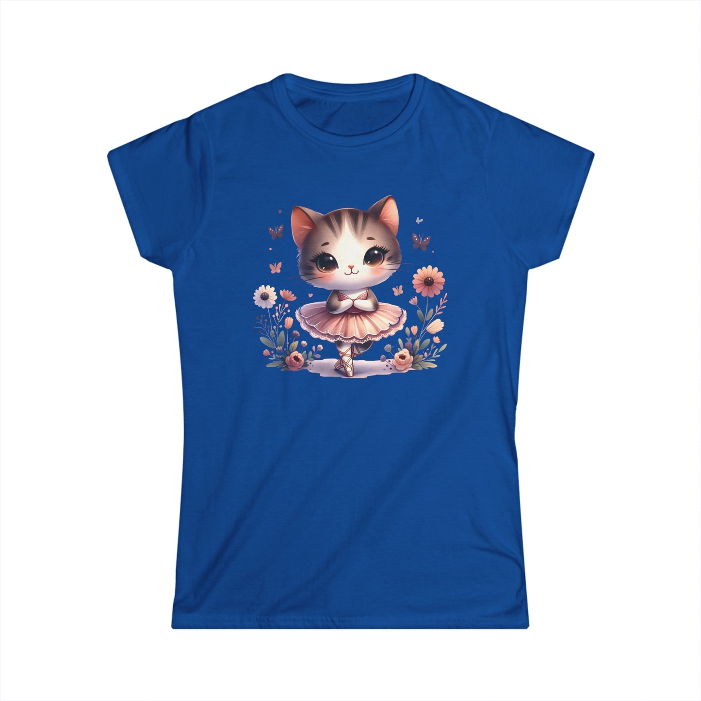 Ballerina Cute Cat - Women's Cat Graphic Tees | Graphic T Shirts
