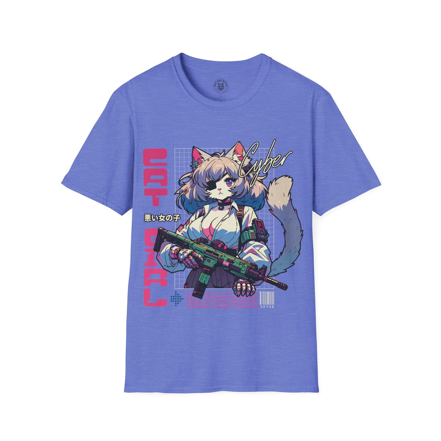 Cyber Cat Girl - Unisex Cat Graphic Tees | Graphic T Shirts