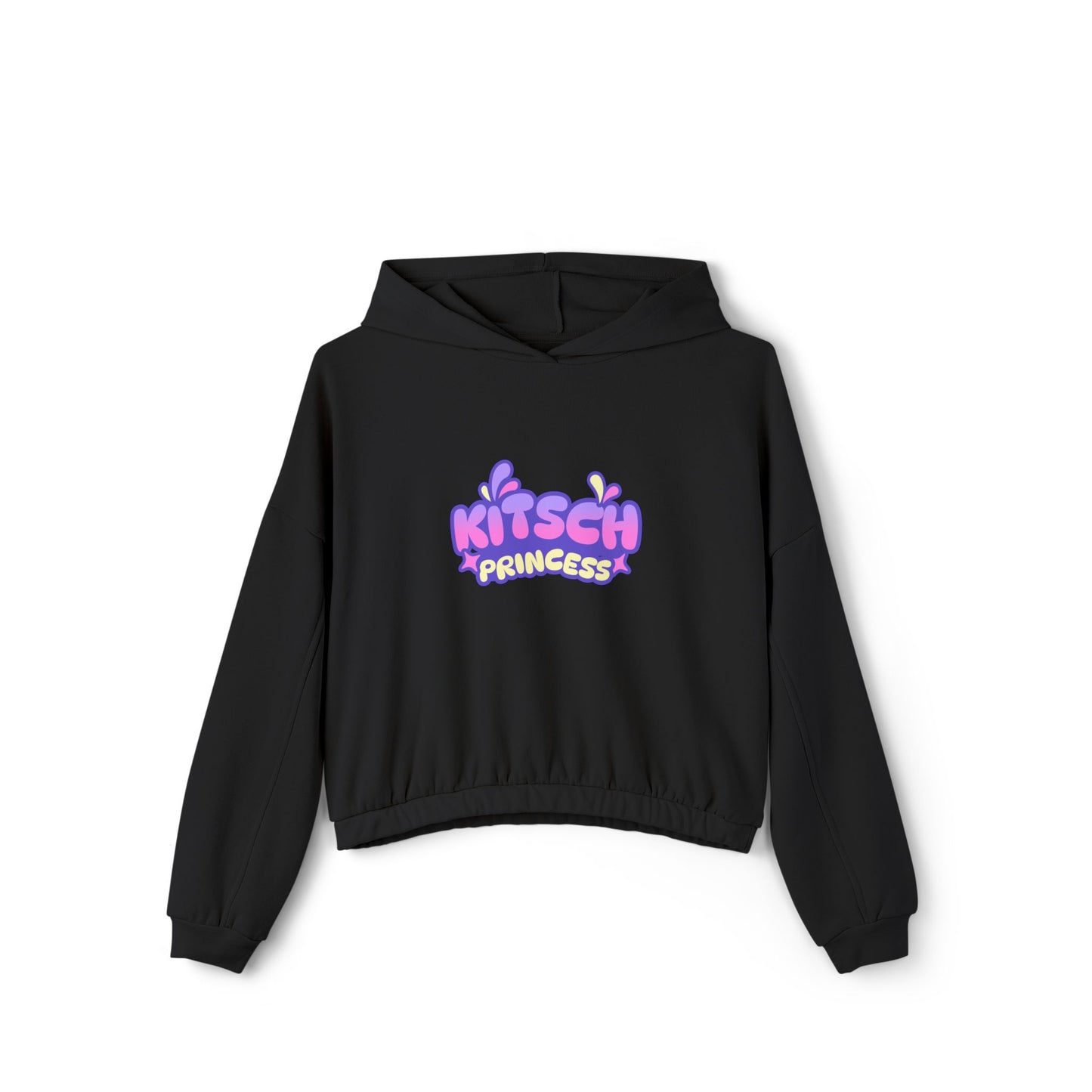 Kitsch Princess - Women's Cinched Bottom Cat Hoodie