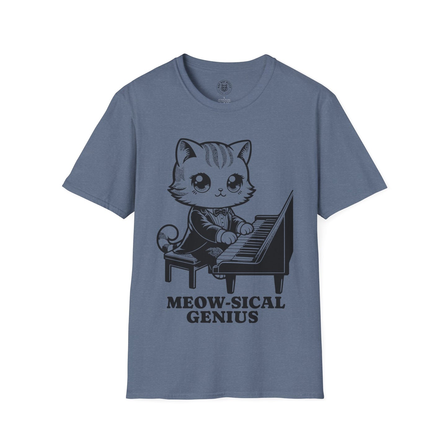 Meow-sical Genious - Unisex Cat Graphic Tees | Graphic T Shirts