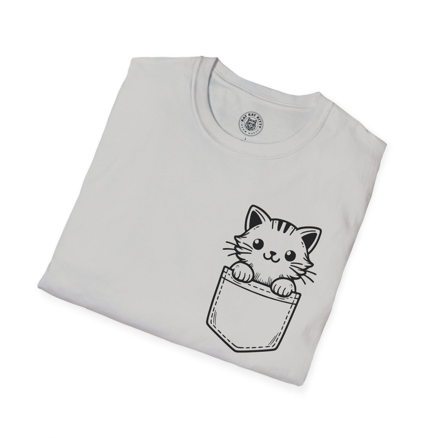 Cat In Pocket 1 - Unisex Cat Graphic Tees | Graphic T Shirts