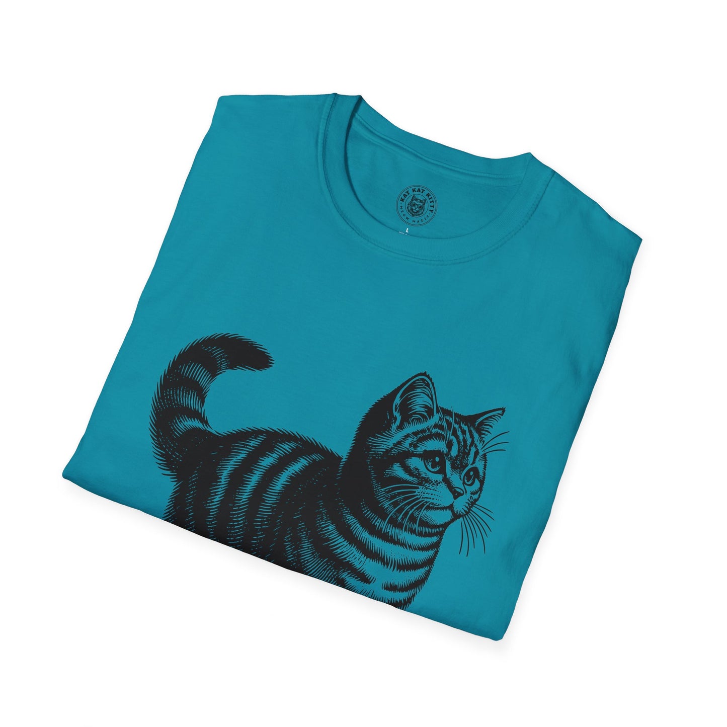 Cat Antique Scientific Drawing - Unisex Cat Graphic Tees | Graphic T Shirts