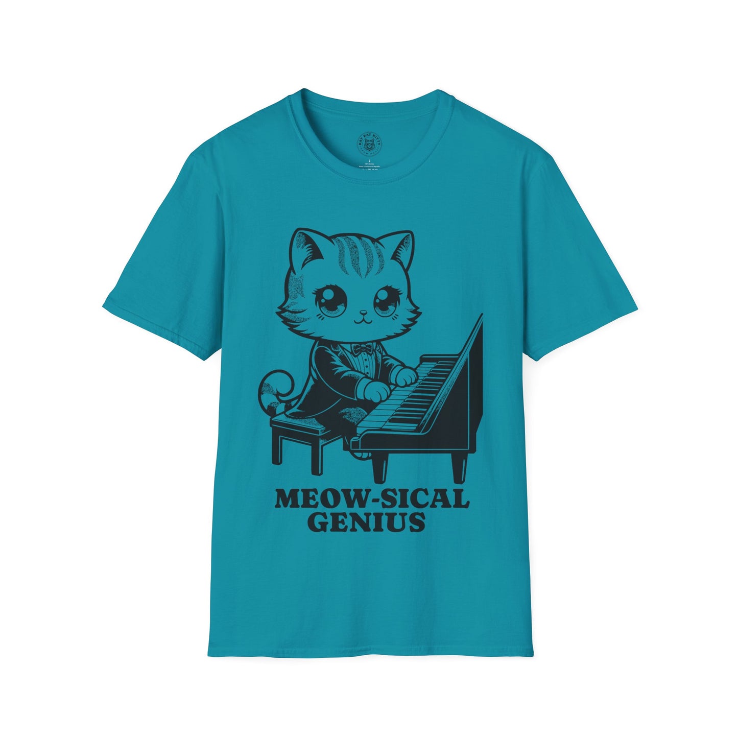 Meow-sical Genious - Unisex Cat Graphic Tees | Graphic T Shirts