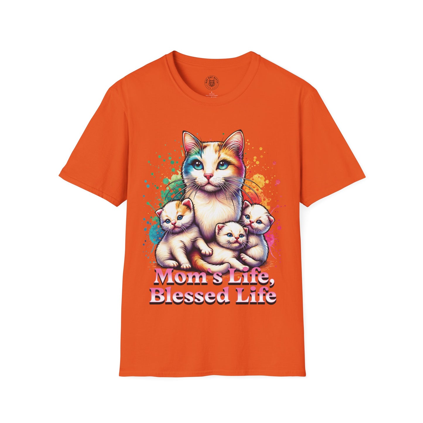 Mom´s Life Blessed Life - Unisex Cat Graphic Tees | Graphic T Shirts