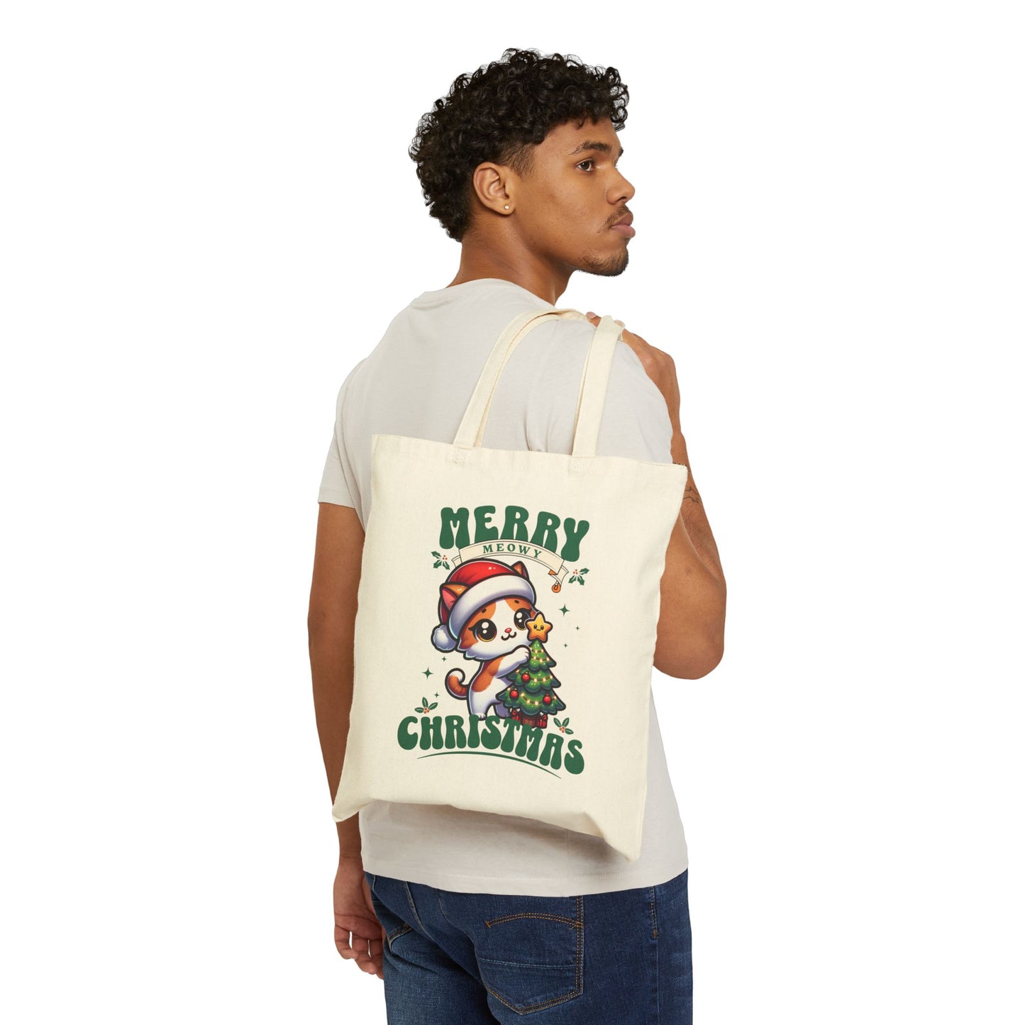 Merry Meowy Christmas - Cat Tote Bag