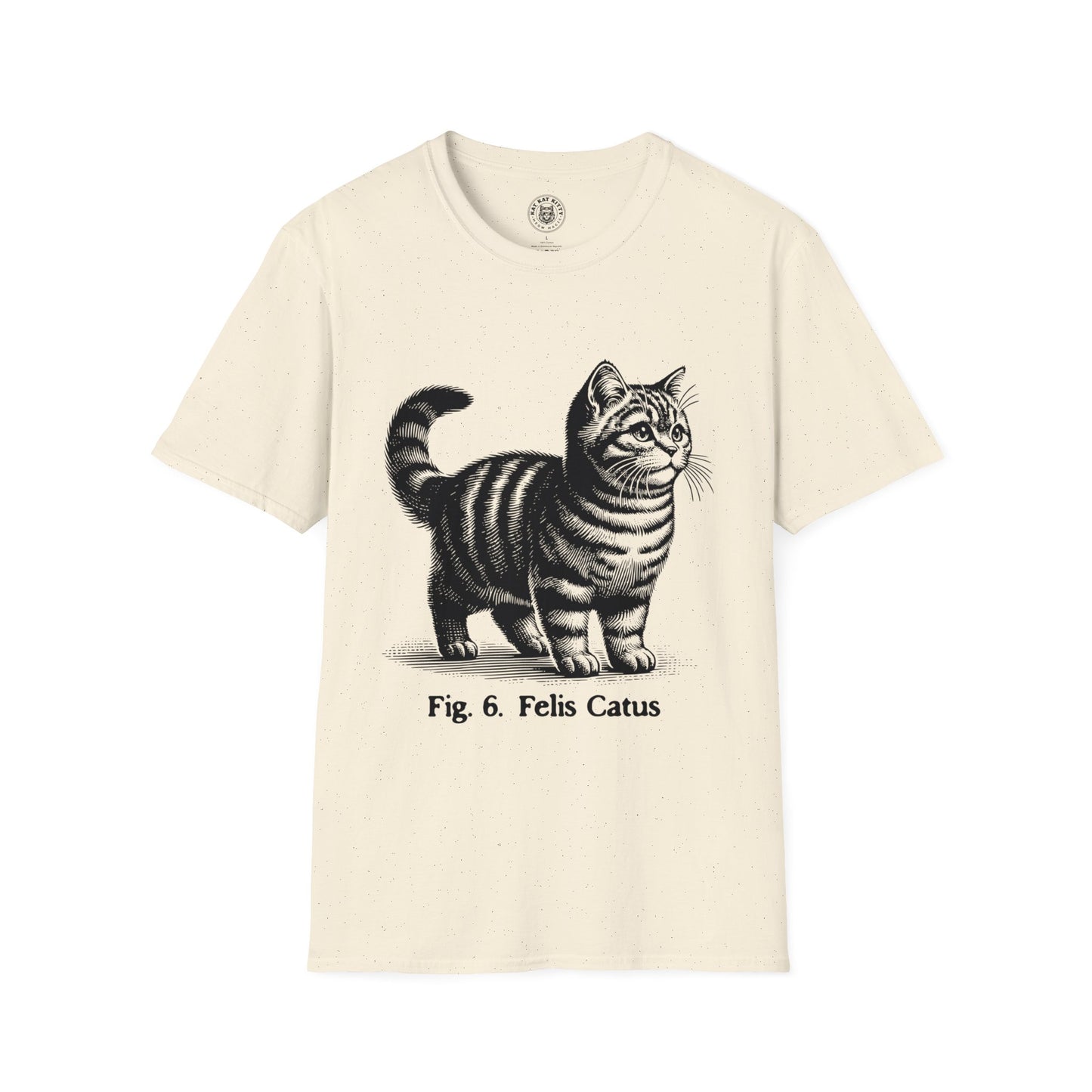 Cat Antique Scientific Drawing - Unisex Cat Graphic Tees | Graphic T Shirts