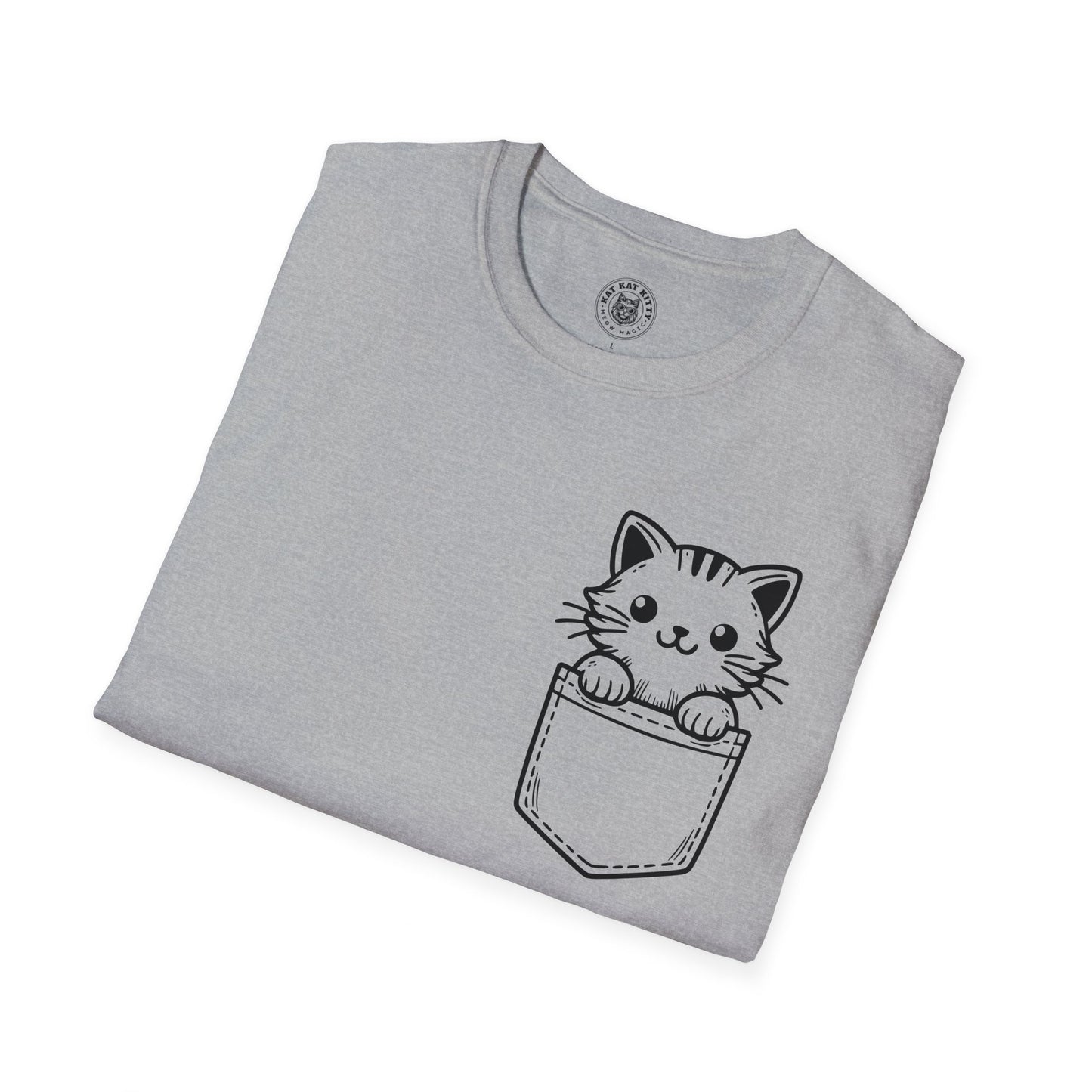 Cat In Pocket 1 - Unisex Cat Graphic Tees | Graphic T Shirts