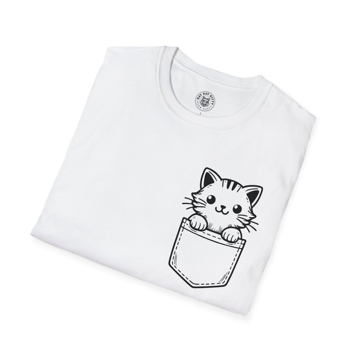 Cat In Pocket 1 - Unisex Cat Graphic Tees | Graphic T Shirts