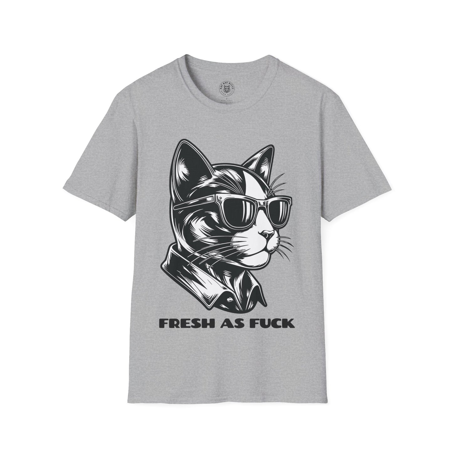Fresh As Fuck - Unisex Cat Graphic Tees | Graphic T Shirts