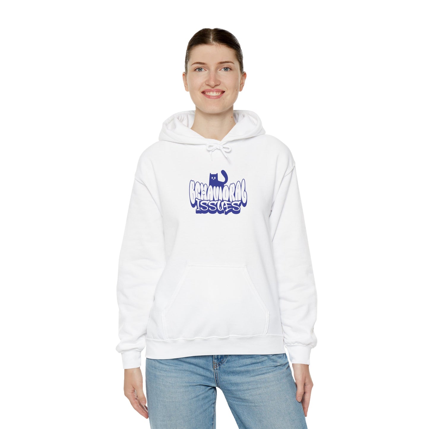 Behavioral Issues - Unisex Heavy Blend™ Hooded Cat Sweatshirt