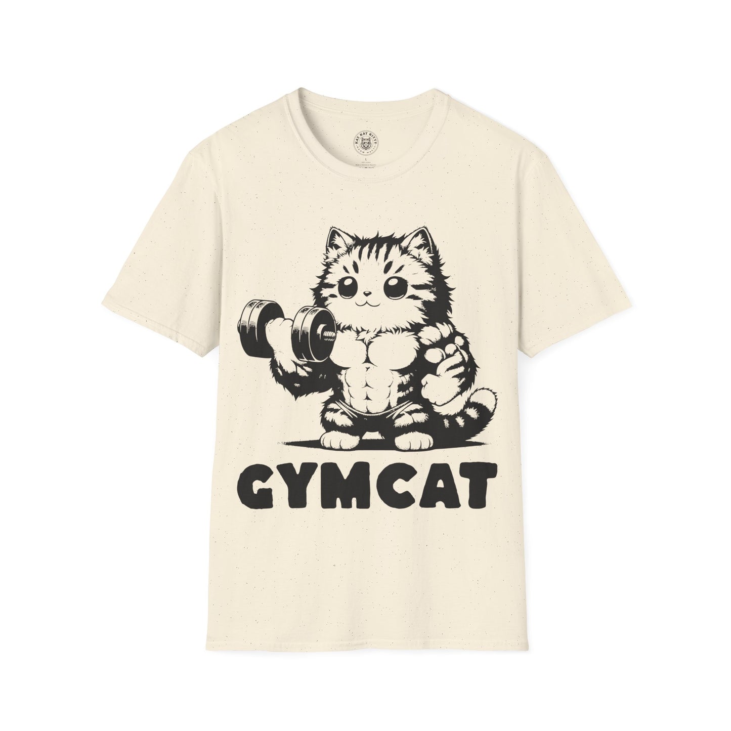 Gymcat Black Cat - Unisex Cat Graphic Tees | Graphic T Shirts