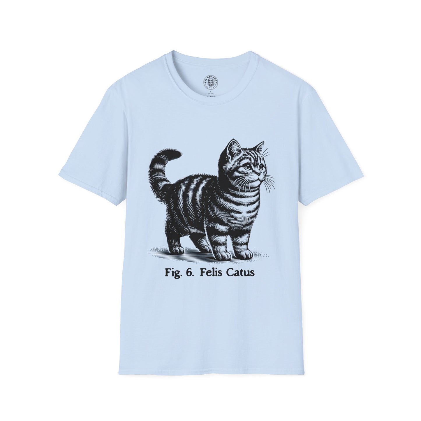Cat Antique Scientific Drawing - Unisex Cat Graphic Tees | Graphic T Shirts