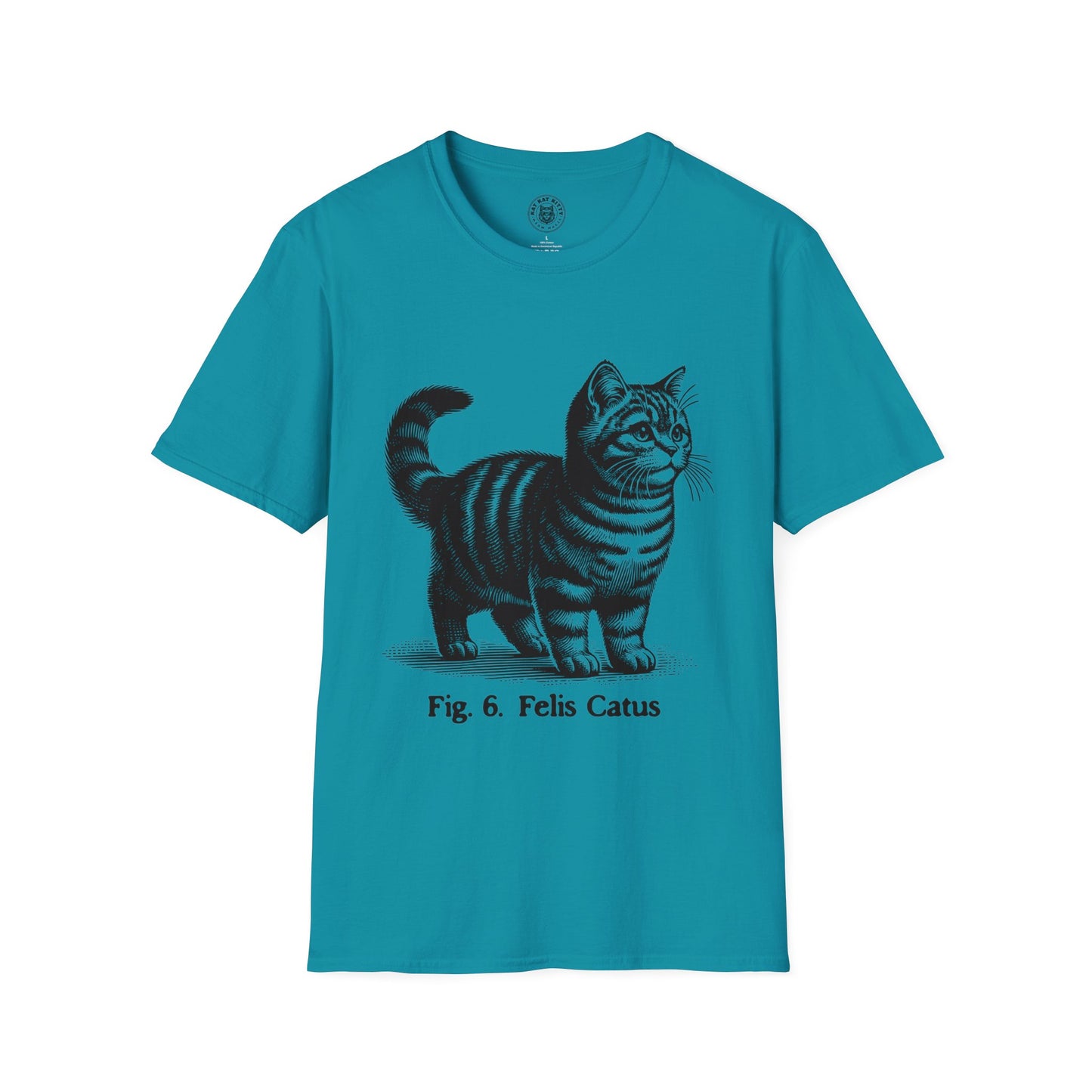 Cat Antique Scientific Drawing - Unisex Cat Graphic Tees | Graphic T Shirts
