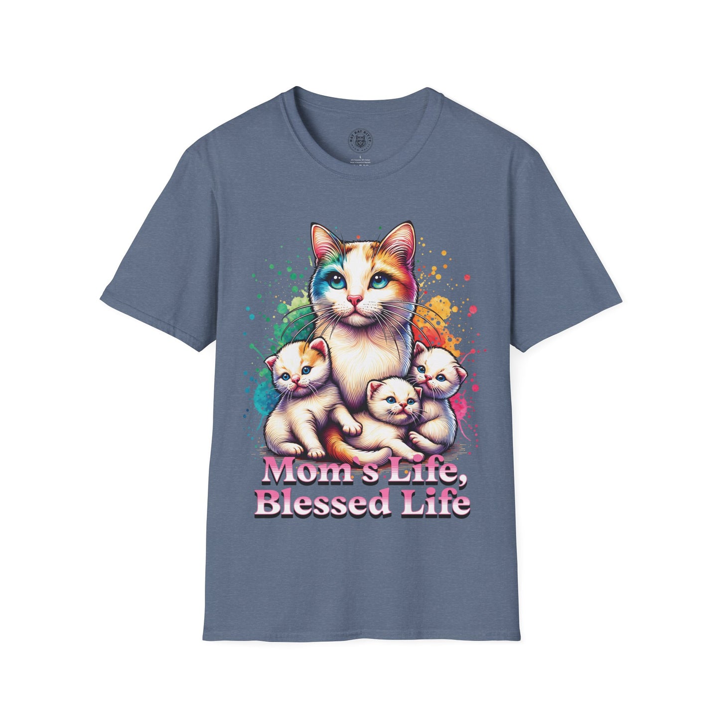 Mom´s Life Blessed Life - Unisex Cat Graphic Tees | Graphic T Shirts