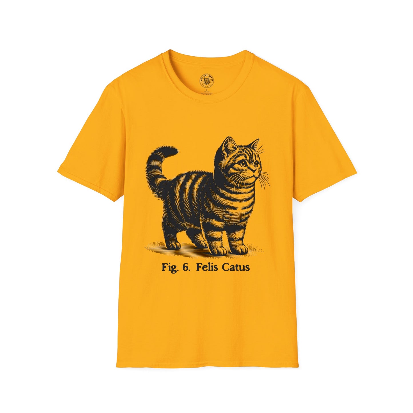 Cat Antique Scientific Drawing - Unisex Cat Graphic Tees | Graphic T Shirts