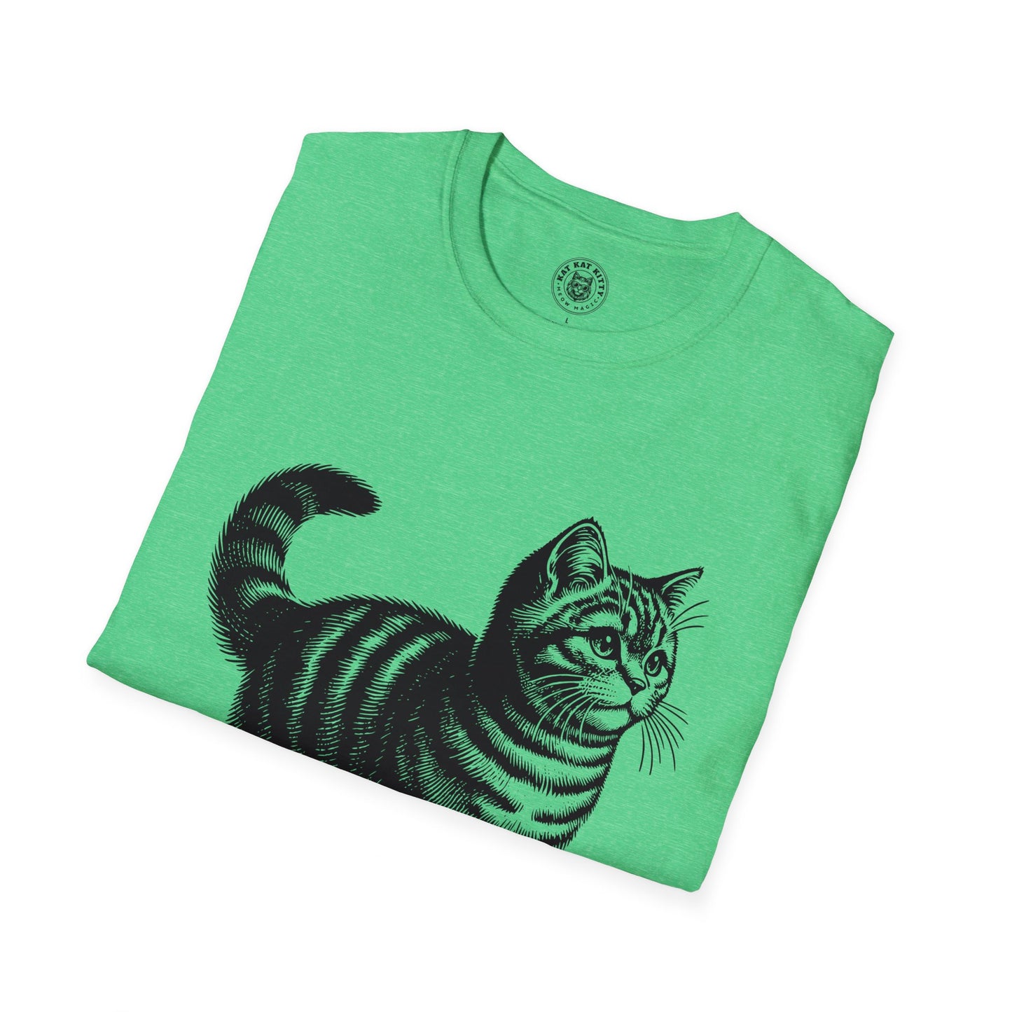 Cat Antique Scientific Drawing - Unisex Cat Graphic Tees | Graphic T Shirts