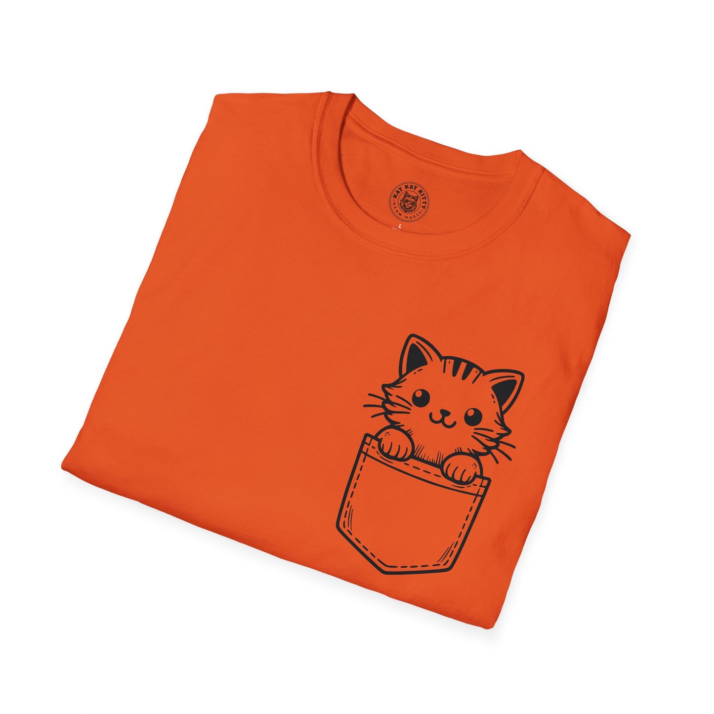 Cat In Pocket 1 - Unisex Cat Graphic Tees | Graphic T Shirts