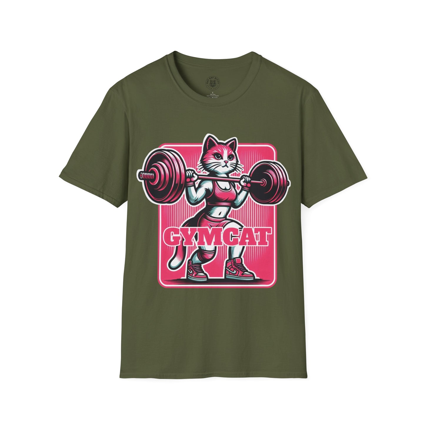 Gymcat Pink Cat - Unisex Cat Graphic Tees | Graphic T Shirts