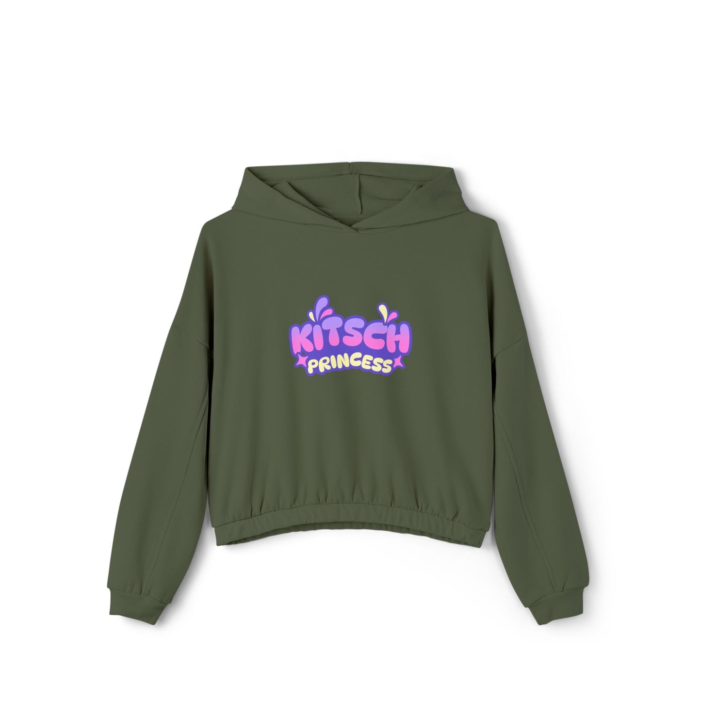 Kitsch Princess - Women's Cinched Bottom Cat Hoodie