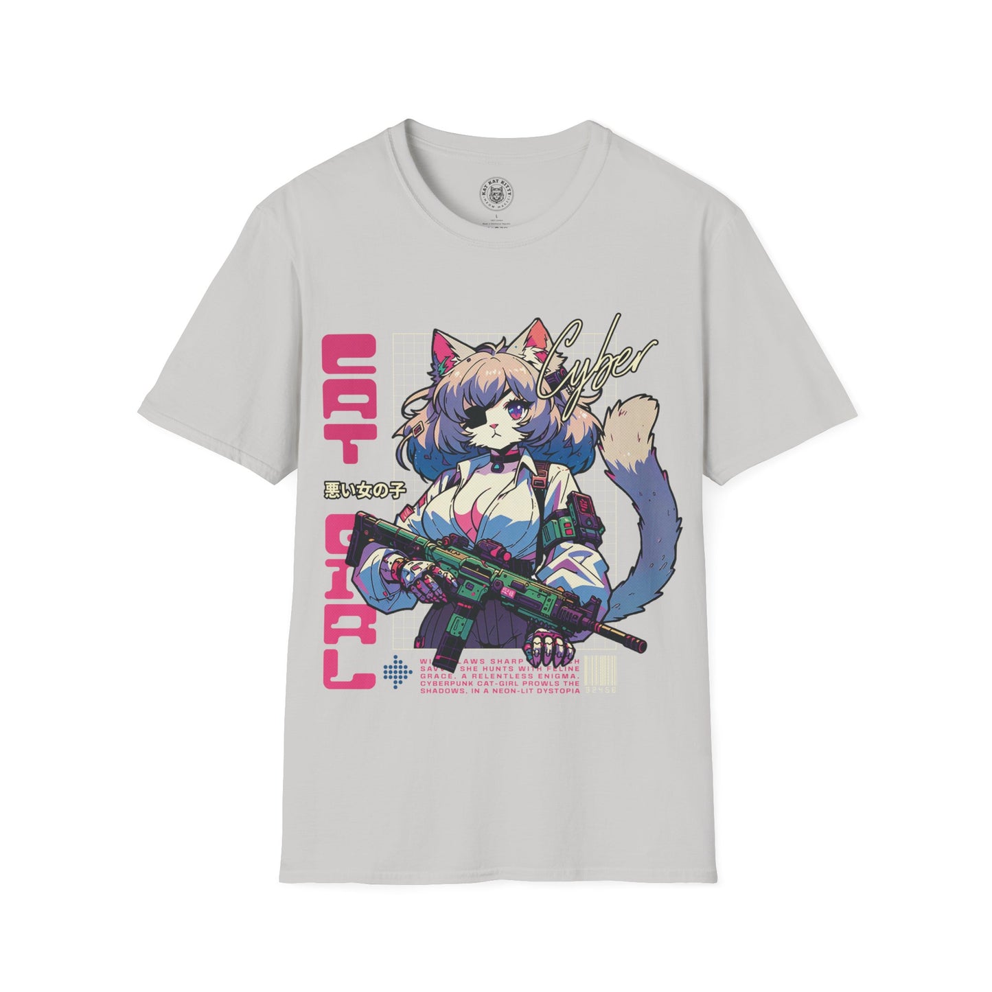 Cyber Cat Girl - Unisex Cat Graphic Tees | Graphic T Shirts