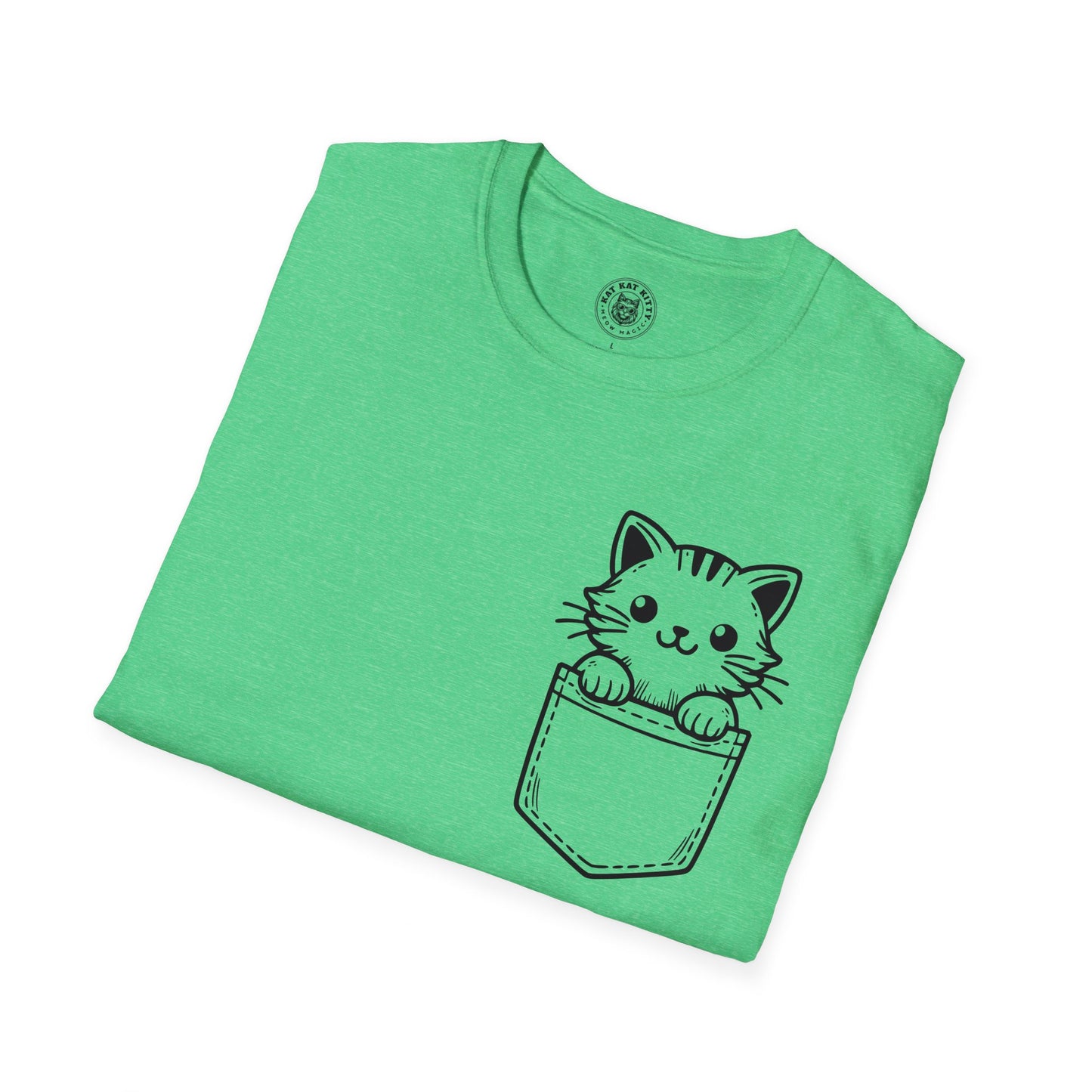 Cat In Pocket 1 - Unisex Cat Graphic Tees | Graphic T Shirts