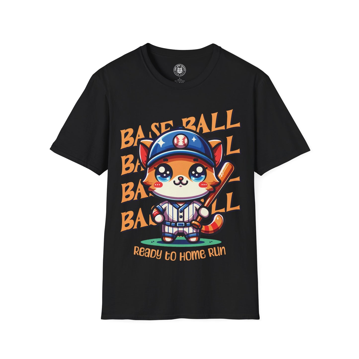 Baseball Cat - Unisex Cat Graphic Tees | Graphic T Shirts