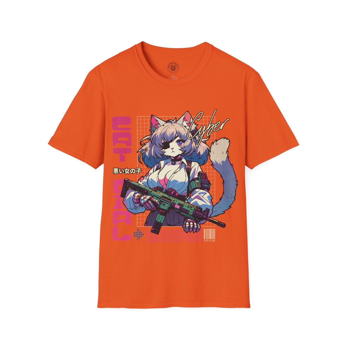 Cyber Cat Girl - Unisex Cat Graphic Tees | Graphic T Shirts