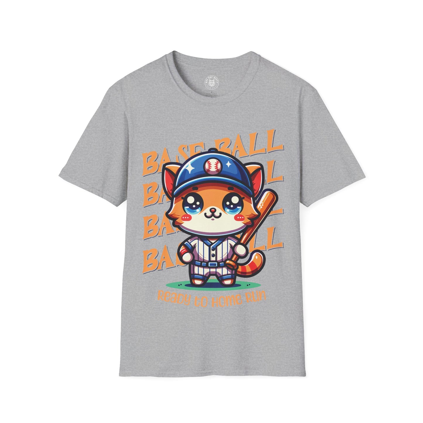 Baseball Cat - Unisex Cat Graphic Tees | Graphic T Shirts